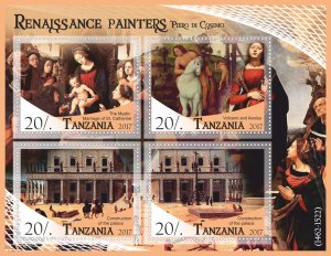 Stamps Art. Painting Piero Di Cosimo 1+1 sheets perforated MNH** 2017 year