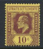 Straits Settlements Edward VII SG 159  Mint Hinged