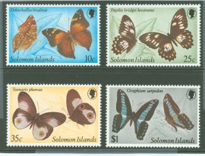 Solomon Islands (British Solomon Islands) #431-434   (Butterflies)