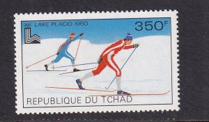 Chad   #385  MNH  1979   Lake Placid Olympic Games  350fr