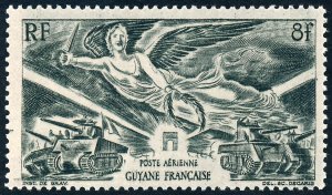 French Guiana 1946 8f Airmail. Victory SG217 MNH