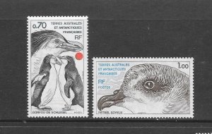 BIRDS  - FRENCH SOUTHERN ANTARCTIC TERRITORIES #82-3   MNH