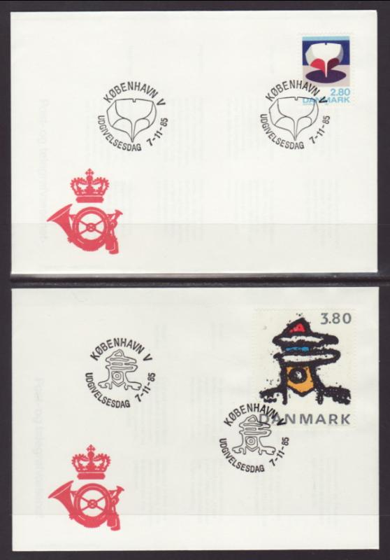 Denmark 786-787 Art S/2 U/A FDC