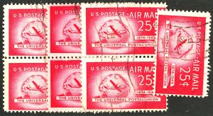 U.S. #C44 USED SET MIXED CONDITIONS 