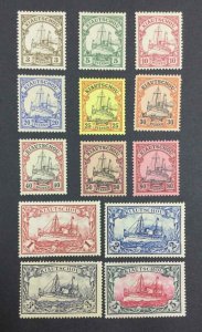 MOMEN: GERMAN KIAUTSCHOU SC #10-22 1901 MINT OG LH **CERT** LOT #62927