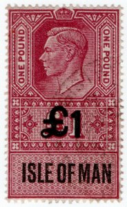 (I.B) George VI Revenue : Isle of Man £1