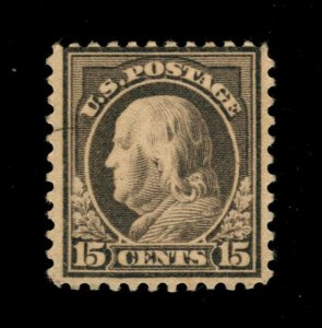 OAS-CNY 12851 SCOTT 514 – 1917 15c Franklin, gray MH $80