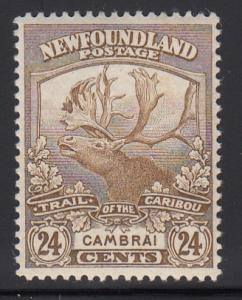 Newfoundland 1919 MNH Scott #125 24c Cambrai Trail of the Caribou