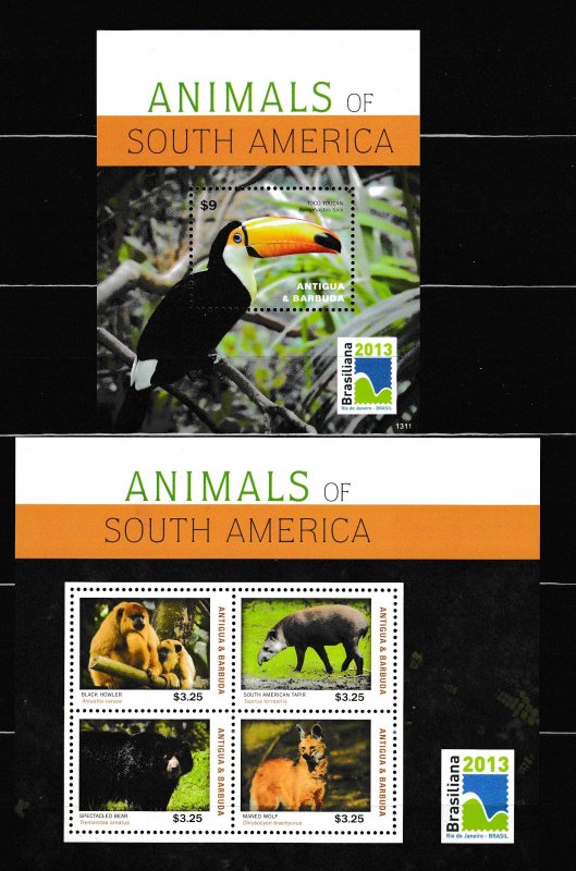 Antigua & Barbuda - ANIMALS - BIRDS - Set +S.S. - MNH - Michel 18,5 Eur