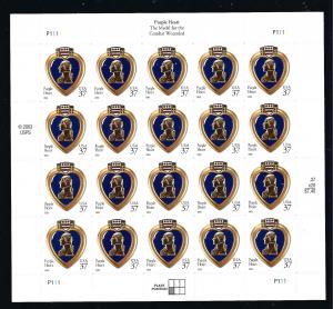 3784A,  P. O. FRESH PANE of 20, nice, MINT NH