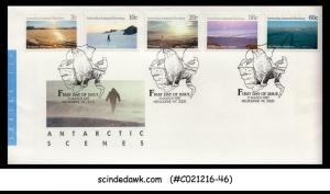 Australian Antarctic Territory - 1987 ANTARCTIC SCENES series III - 5V - FDC