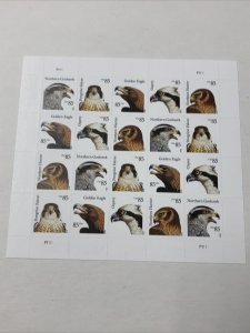 US Scott # 4608-4612 Full Sheet 20 Stamps MNH, Birds Of Prey