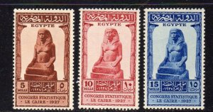 Egypt #150 -152 Unused Original Gum Hinged G54