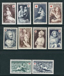 France  B255//86 YT 876/1007 MNH VF  1950-54 SCV $91.00