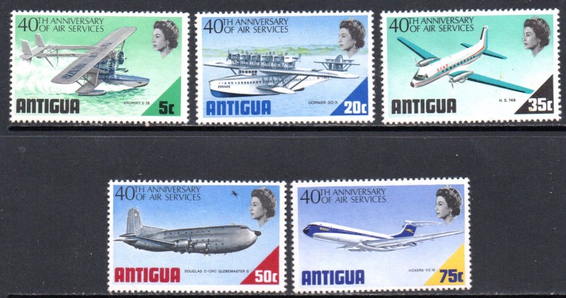 ANTIGUA 232-6 MH SCV $5.70 BIN $2.85 AIRPLANES