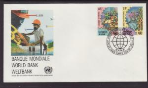 UN New York 546-547 World Bank Geneva U/A FDC