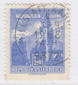 1958-60 Austria Buildings 1.80s Perf. 14X13 3/4 Used Stamp A19P53F318-