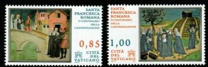 VATICAN CITY SG1564/5 2009 CANONISATION OF ST.FRANCISCA ROMANA MNH