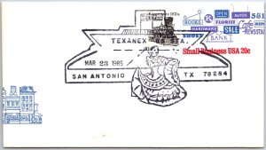 US SPECIAL EVENT COVER TEXANEX '85 EXHIBITION AT SAN ANTONIO TEXAS 1985 TYPE A