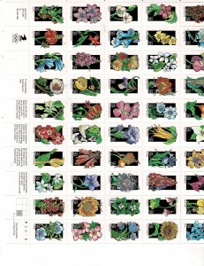 Wildflowers 29c US Postage Sheet #2647-96 VF MNH