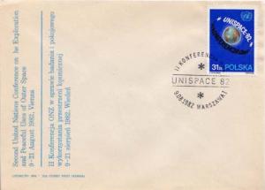 Poland, First Day Cover, Space, United Nations Related