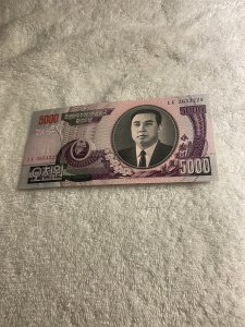 NORTH KOREA.2006-BANKNOTE.5000 WON.# 2653225-UNCIRCULATED