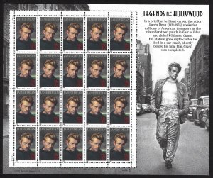 US 3082, Pane of 20 MNH 32¢ stamps. Legends of Hollywood - James Dean. FREE SHIP