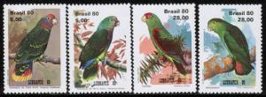 BRAZIL Sc# 1715 - 1718 MNH FVF Set-4 Parrots Birds