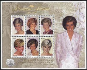 Guyana 3234 MNH Princess Diana, Royalty