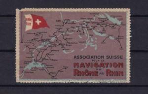 swiss association navigation rhone au rhin stamp ref r13926