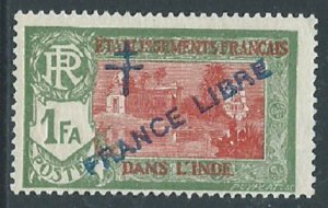 French India, Sc #165, MH