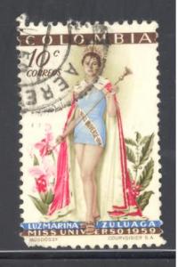 Colombia Sc # 697 used (DT)