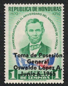 1965 HONDURAS Stamp - Overprint, Lincoln 1C D23 