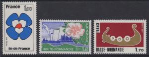 FRANCE SG2246/8 1978 REGIONS OF FRANCE MNH