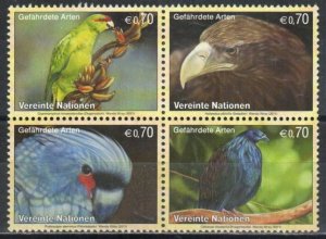 United Nations-Vienna Stamp 501-504  - Birds