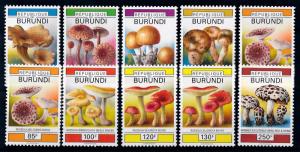 [68879] Burundi 1992 Mushrooms Pilze Champignons  MNH