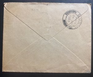 1937 Tanga Tanganyika British KUT Airmail Cover To Harrow England 