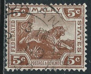 Malaya, Sc #59, 5c Used