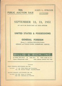 Billig & Rich: Sale # 78  -  78th Public Auction Sale, Bi...