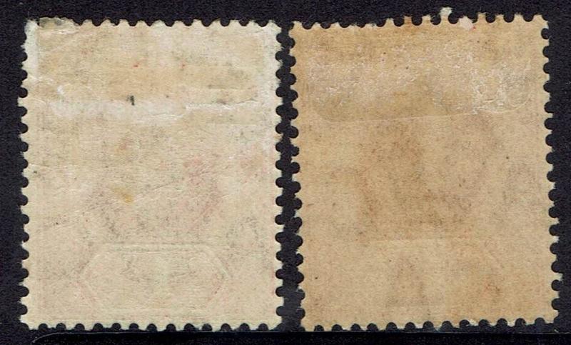 LEEWARD ISLANDS 1907 KEVII 1D - BOTH SHADES