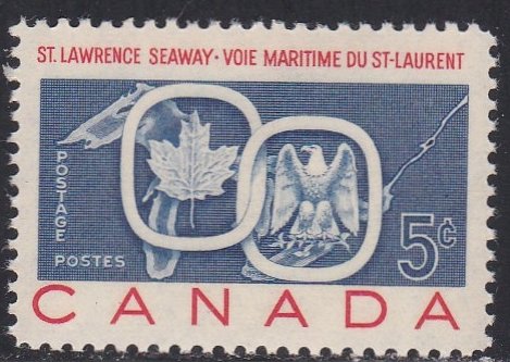 Canada # 387, Opening of the St. Lawrence Seaway, NH