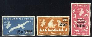 HALF-CAT BRITISH SALE: SOUTH GEORGIA #17-30 Mint NH