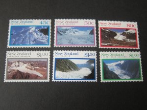 New Zealand 1992 Sc 1104-9 Scenic Glaciers (6) set MNH