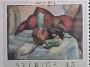 SWEDEN STAMP-1969 SC#821 PAINTING BY IVAN AGUELI MNH-SHEET VERY FINE