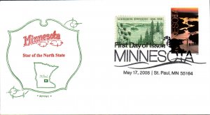 #4266 Minnesota Statehood Combo Artopages FDC