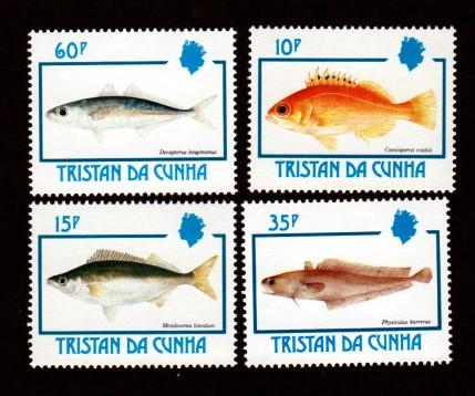 Tristan da Cunha 513-516 Mint NH Fish!