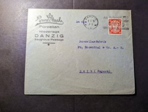 1930 Germany Danzig Cover to Selb Bavaria Germany Rosenthall