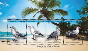 Grenada 2014 - Seagulls of the World Stamp - Sheet of 4 Stamps - Scott #4011 MNH