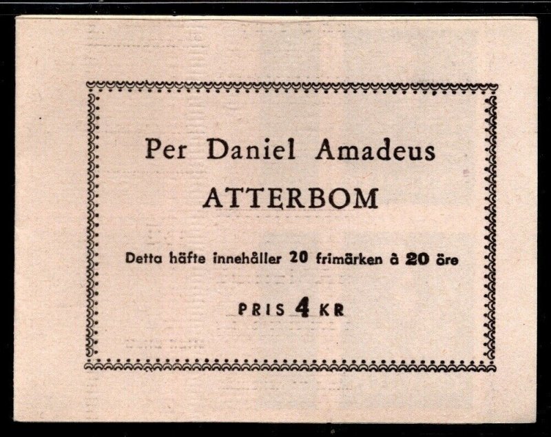 Sweden  Scott 486a H110 Atterbom Fresh Mint Booklet