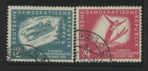 German Democratic Republic (DDR) #76-77 Used Single (Complete Set)